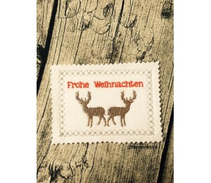 ITH Postkarte - Frohe Weihnachten Hirsche